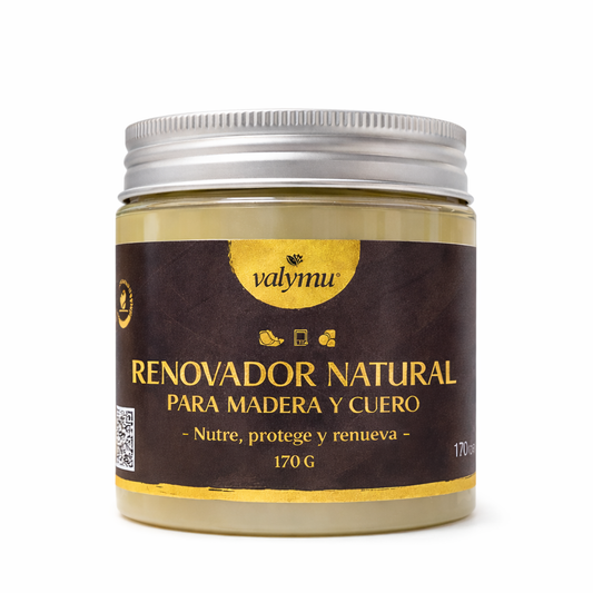 Renovador con cera de abeja para madera y cuero Valymu 170 g