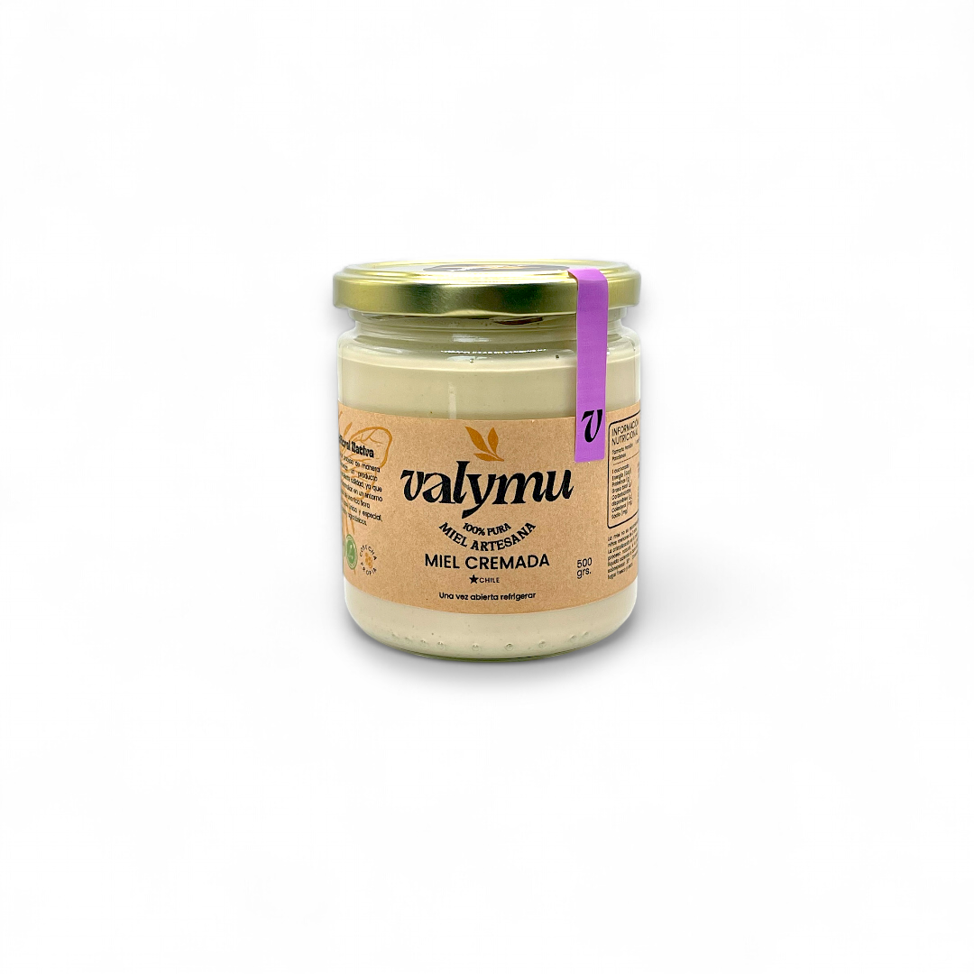 Miel Cremada de Quillay Valymu (500g) | Cremosa, 100% Natural y del Bosque Nativo