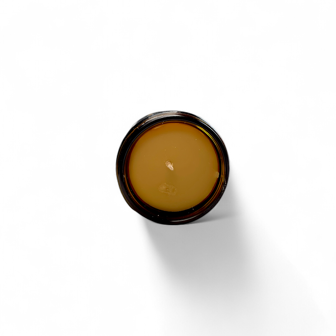 Vela de Cera de Abeja (200g) en Frasco de Vidrio – Luz Natural y Ambiente Puro
