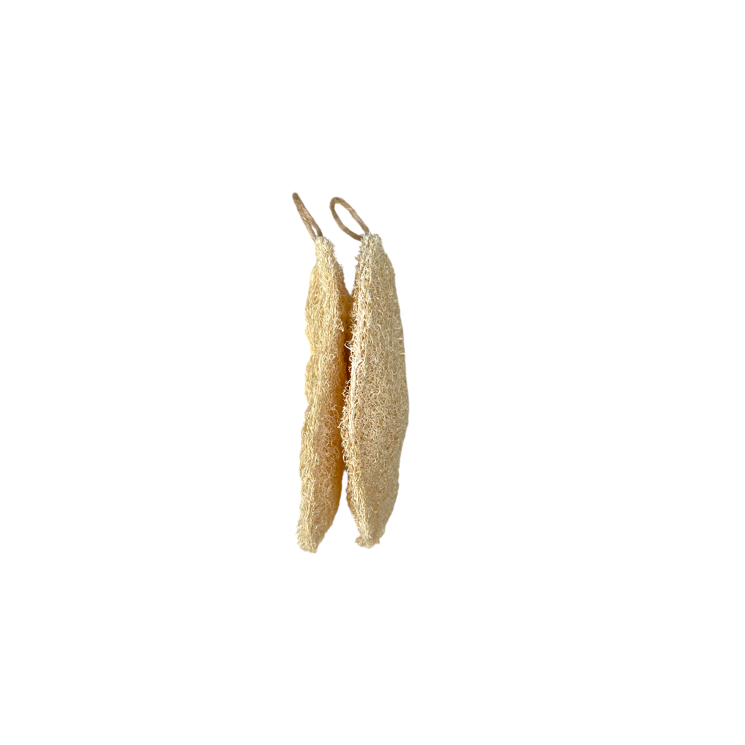 Set de 2 Luffas Ovalo Tamaño S - Exfoliación Profunda y Natural para Tu Piel