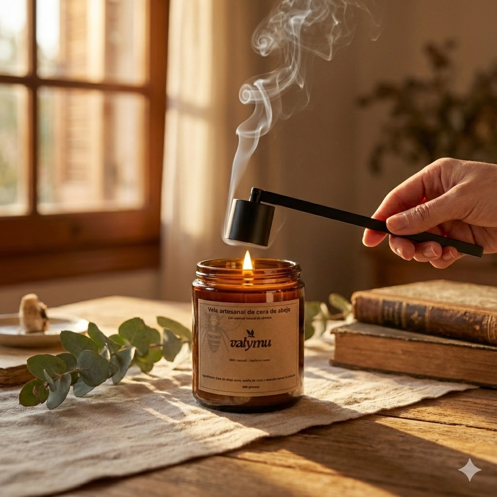 Apagavelas Negro Mate | Apagado sin Humo y Cuidado de Mecha