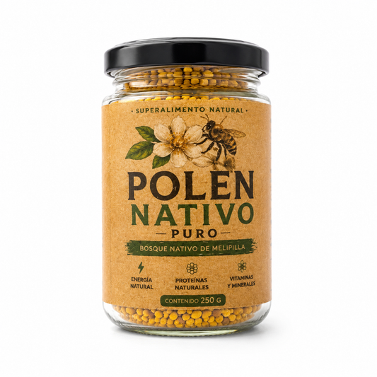 Polen Nativo Puro (80g) | Polen de Abeja Natural del Bosque Nativo 🐝🌿