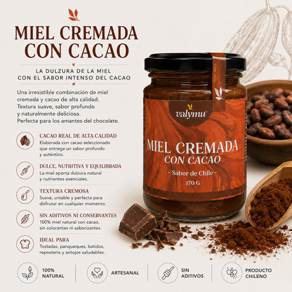 Miel Gourmet con Cacao Valymu 🍫🍯