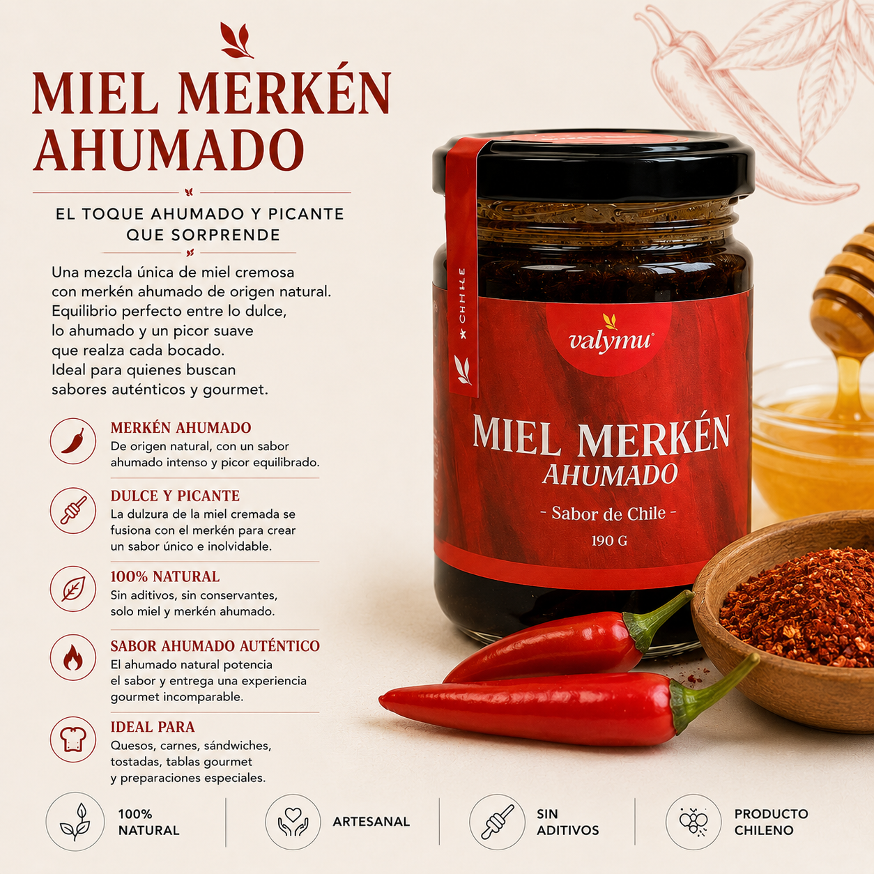 🍯 Pack Premium de Mieles Valymu | Cremada, Quillay y Sabores Gourmet