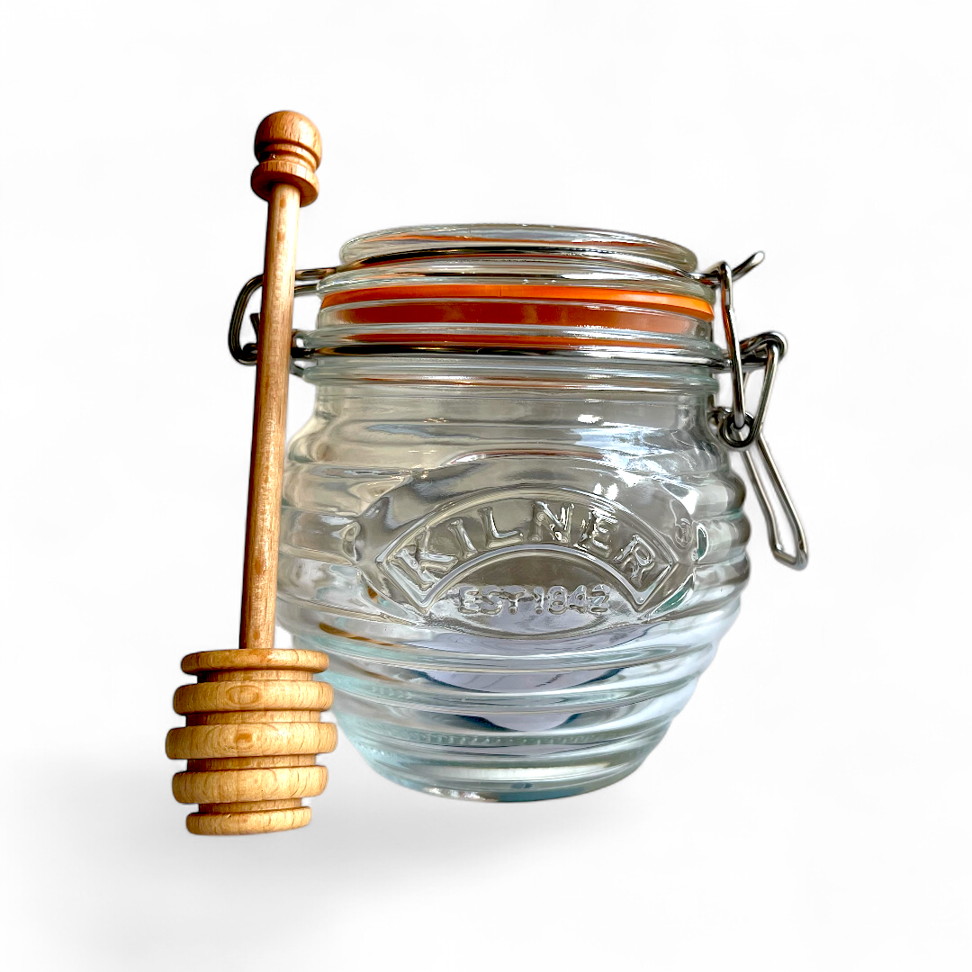 Mielero Kilner + Cuchara (Edición Especial) con Miel Cremada de Quillay – 400 g