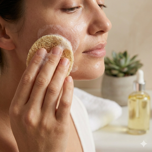 Set x3 Pétalos Luffa Facial (Tamaño S) - Limpieza y Exfoliación de Precisión