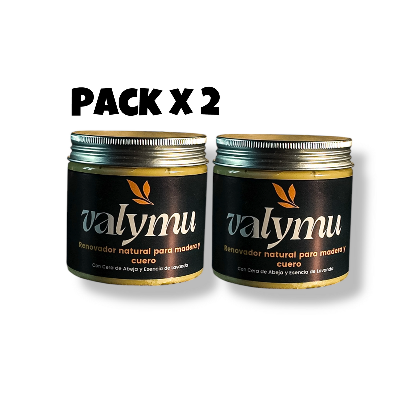 Pack x2 Renovadores Naturales – 170 ml c/u | Madera y Cuero con Cera de Abeja