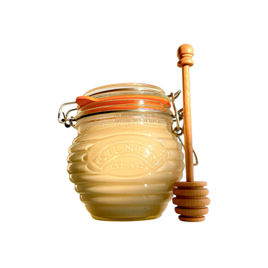 Mielero Kilner + Cuchara (Edición Especial) con Miel Cremada de Quillay – 400 g
