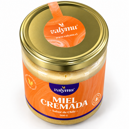 Etiqueta de la Miel Cremada de Quillay Valymu 500 g, vista 1